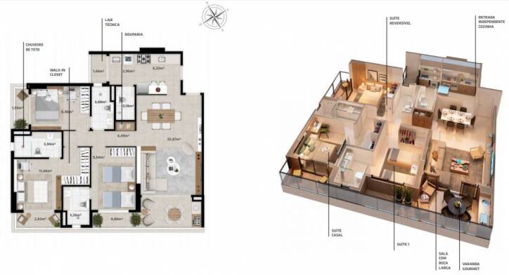 Apartamento à venda com 3 quartos, 81106m² - Foto 8