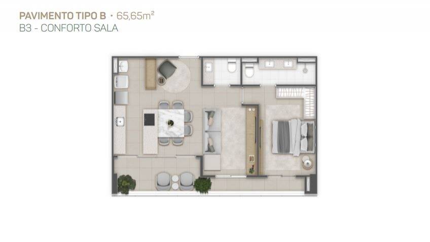 Apartamento à venda com 3 quartos, 79m² - Foto 16