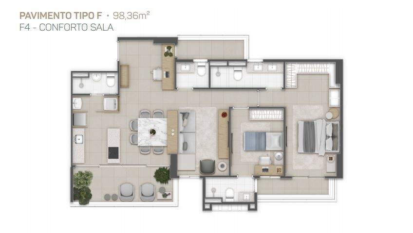 Apartamento à venda com 3 quartos, 79m² - Foto 33