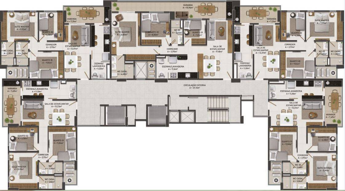 Apartamento à venda com 3 quartos, 7793m² - Foto 30