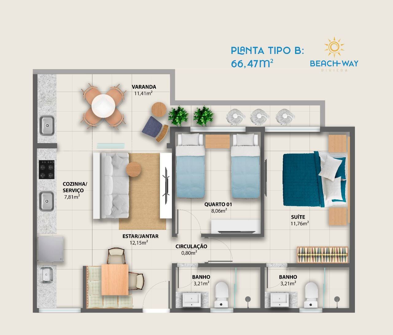 Apartamento à venda com 2 quartos, 53m² - Foto 43