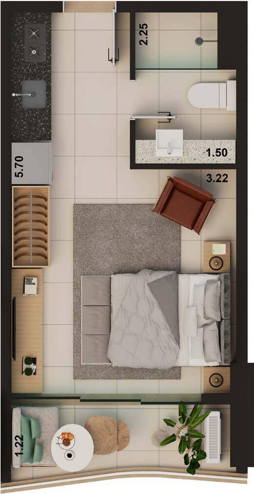 Apartamento à venda com 1 quarto, 2565m² - Foto 29