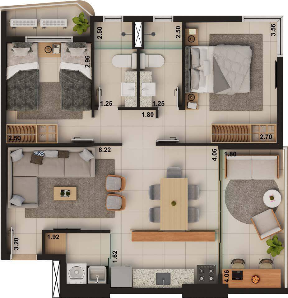 Apartamento à venda com 1 quarto, 2565m² - Foto 36