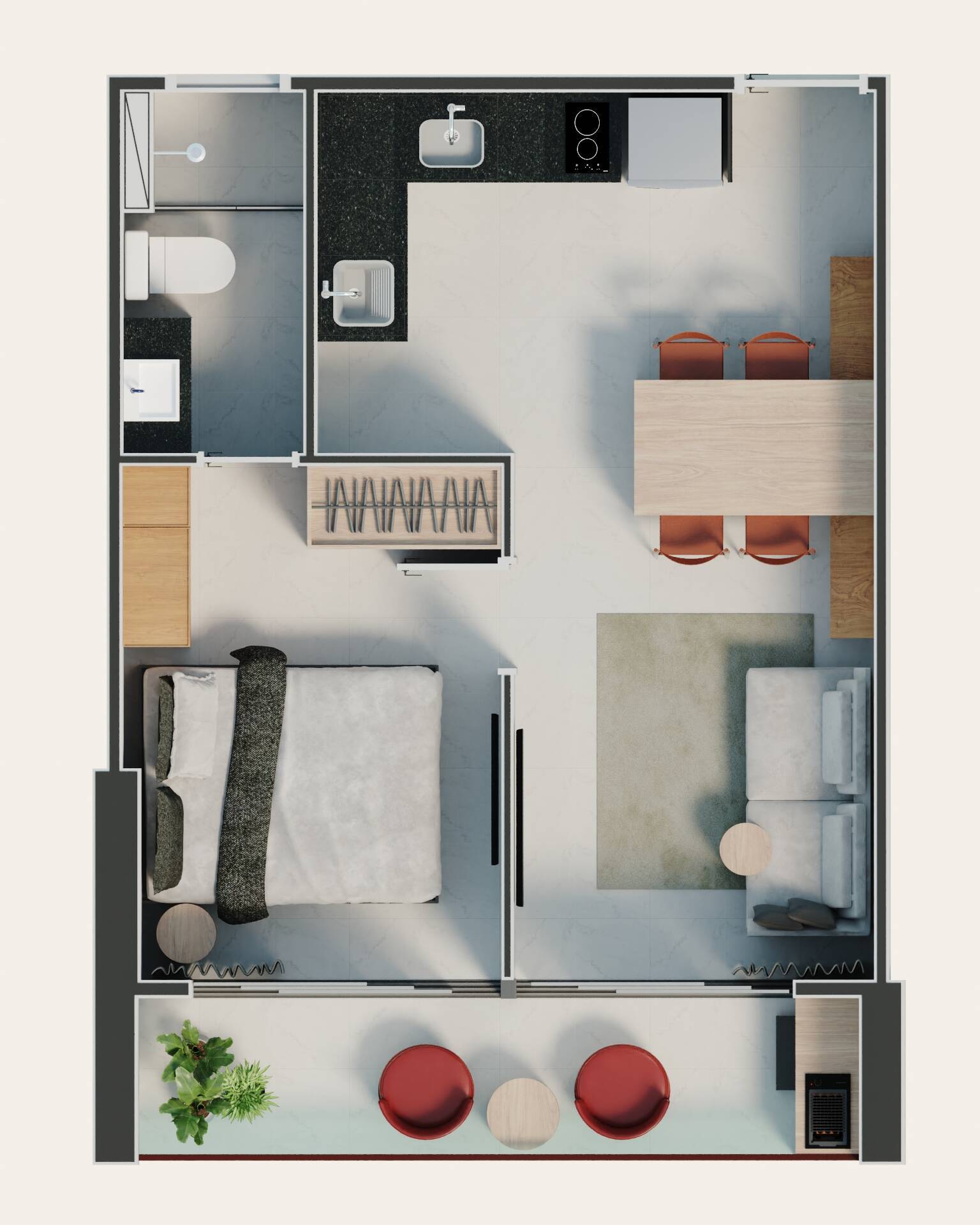 Apartamento à venda com 1 quarto, 37m² - Foto 20