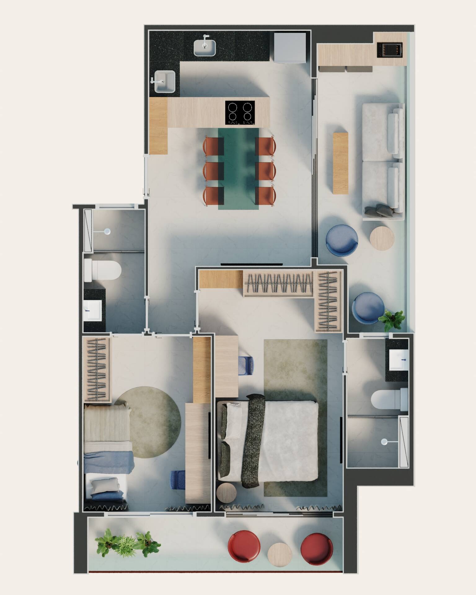 Apartamento à venda com 1 quarto, 37m² - Foto 22