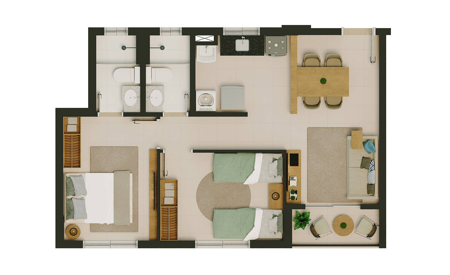 Apartamento à venda com 2 quartos, 5362m² - Foto 19