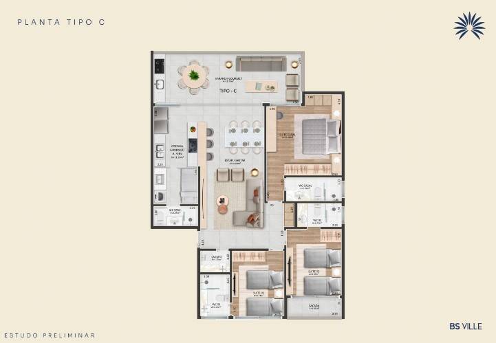 Apartamento à venda com 3 quartos, 75150m² - Foto 7