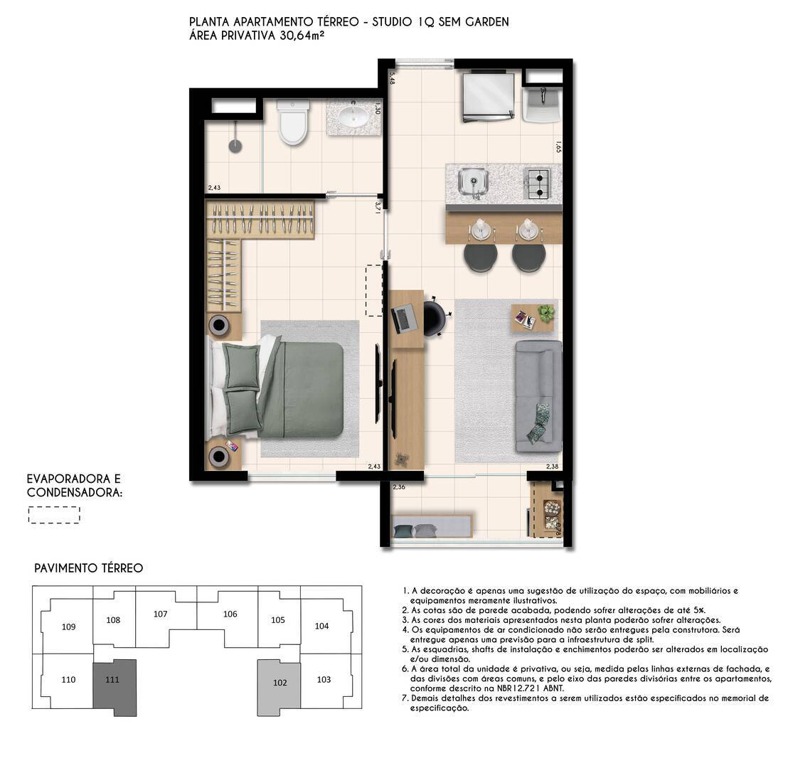 Apartamento à venda com 2 quartos, 37m² - Foto 18