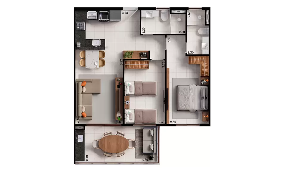 Apartamento à venda com 1 quarto, 29116m² - Foto 18