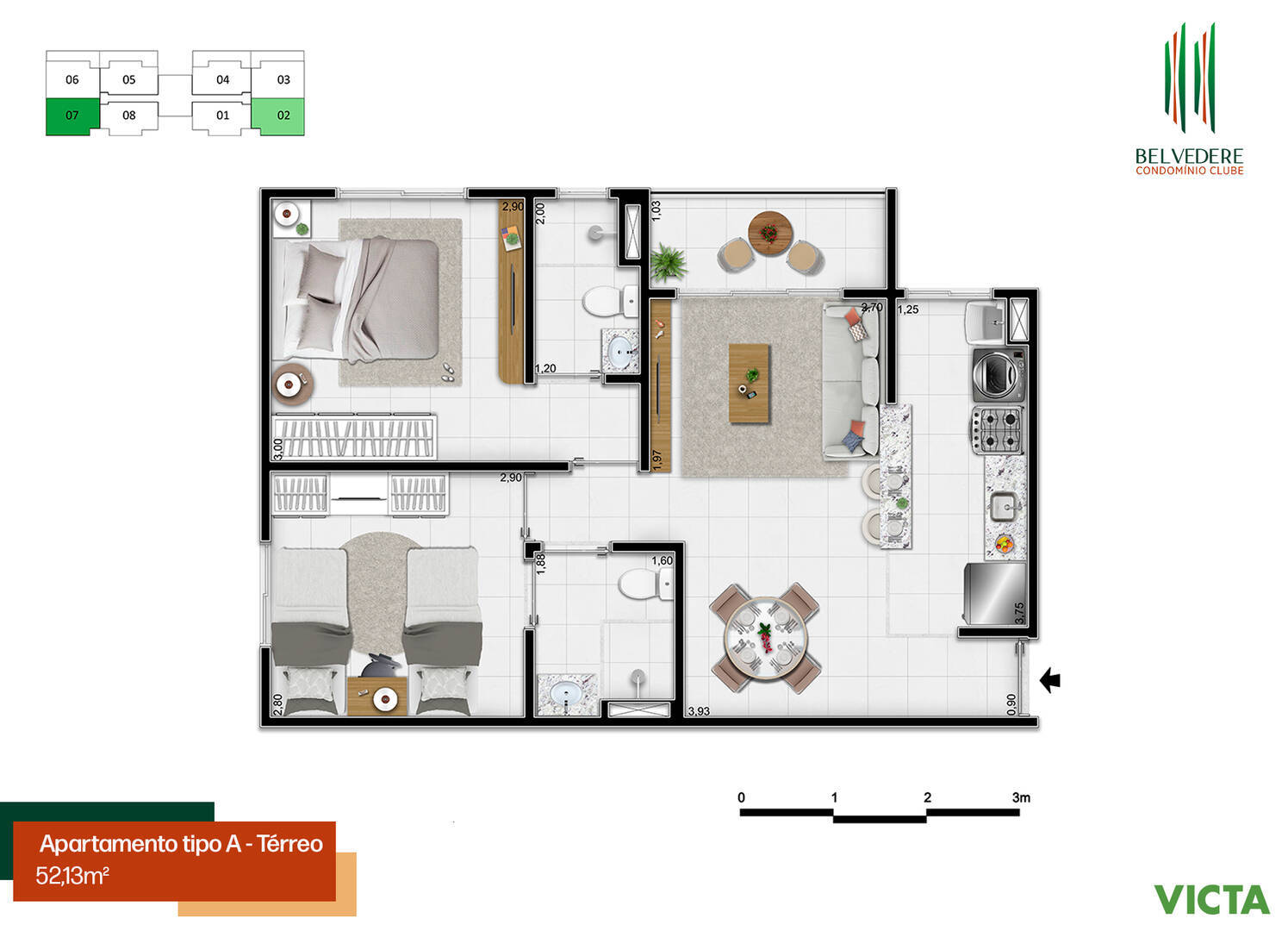 Apartamento à venda com 2 quartos, 4852m² - Foto 24