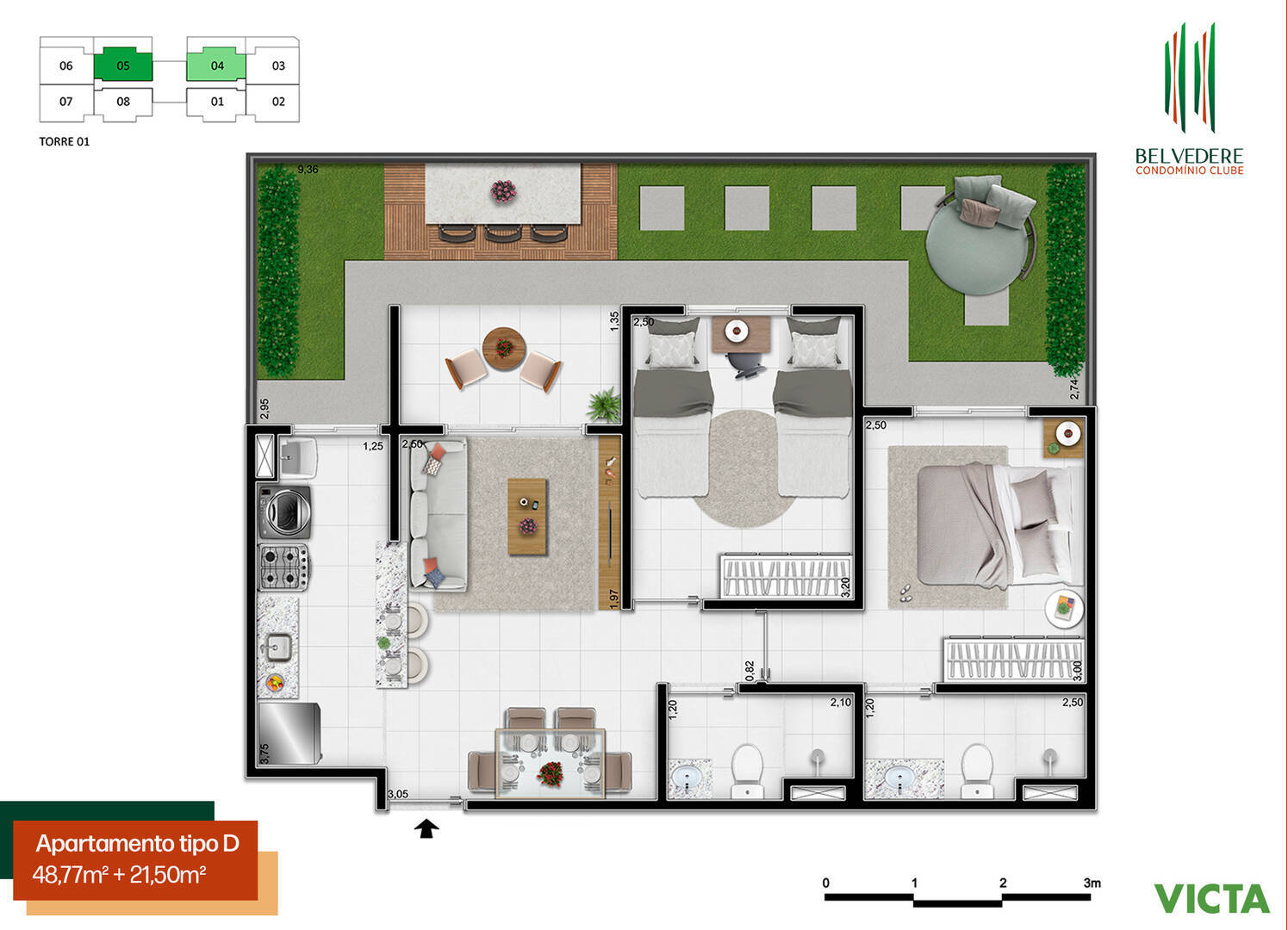 Apartamento à venda com 2 quartos, 4852m² - Foto 29