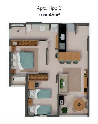 Apartamento à venda com 2 quartos, 3749m² - Foto 17