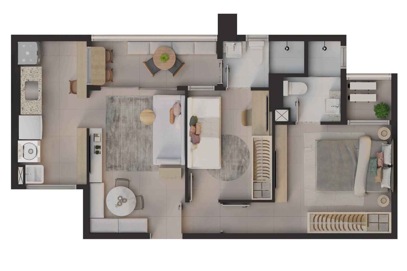 Apartamento à venda com 2 quartos, 4962m² - Foto 4