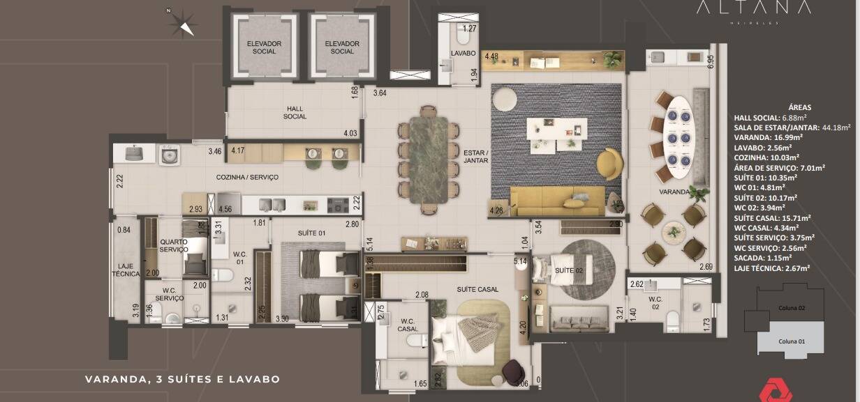 Apartamento à venda com 4 quartos, 166m² - Foto 26