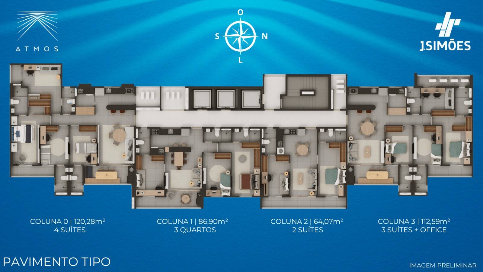 Apartamento à venda com 4 quartos, 64112m² - Foto 1